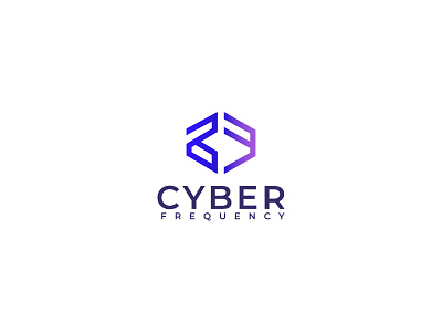 Cyber Frequency branding clean clever design eye catching eyecatching fingerprint flat gif animated gif animation gradient graphic design icon identity illustrator lettering logo minimal typography vector