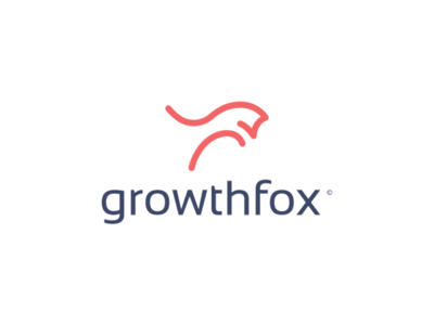 Growthfox branding clean clever design eye catching eyecatching flat gradient graphic design icon identity lettering logo minimal typography vector