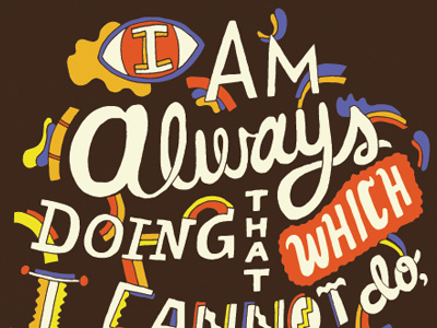 Picasso Quote lettering