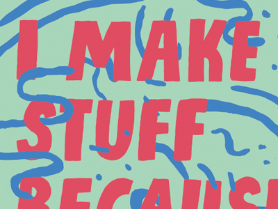 Make Stuff lettering make pattern stuff