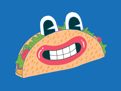 Taco face smiley taco