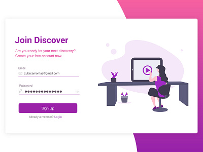 Signup Ui001 @daily ui