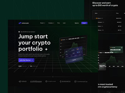 MotionCrypto - Cryptocurrency Portfolio Tracker adobe bitcoin crypto crypto tracker cryptocurrency figma trading platform ui ux web design