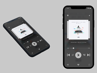 Music Interface - Daily UI apple design dailyui dailyui009 graphic design interface design ios app iphonex music app music app ui ui user interface