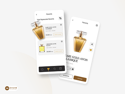 Perfum App design design graphic design illustration perfum ui