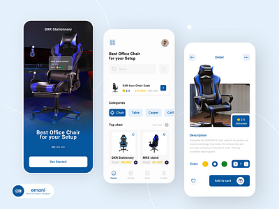 Furniture e-commerce App (Geek chair)