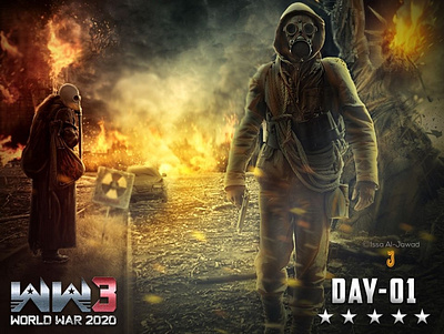 World War 3 Day-01: APOCALYPSE apocalypse artdirection graphic design photomanipulation photoshop photoshop art worldwar ww3