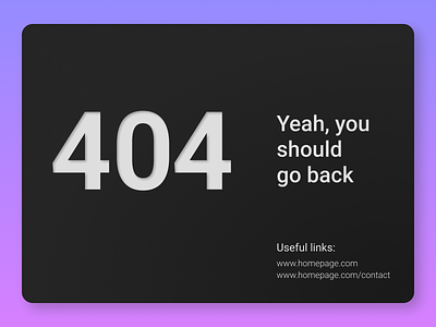 404 Page 404 dailyui design web design website