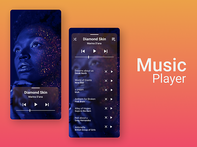 Music Player app design dailyui design music player ui