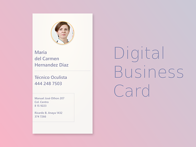 Digital Business Card branding business card design graphic design