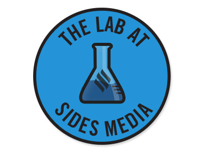 The Lab badge beaker blog chemistry icon lab science