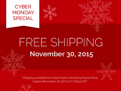 Cyber Monday Promo