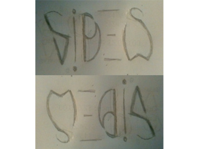 Ambigram Sketch ambigram