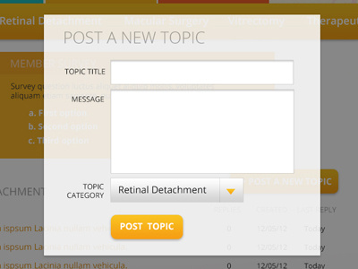 post a topic button form input web