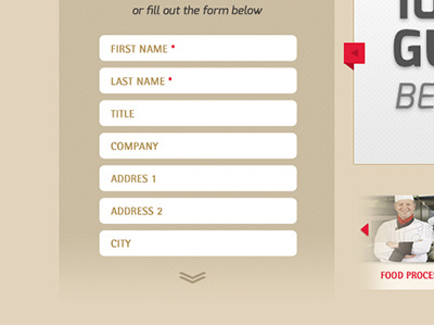 Truncated form fields form input web