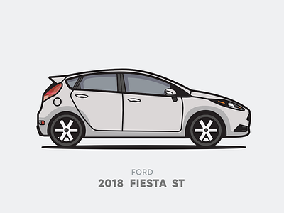 Ford 2018 Fiesta ST Illustration