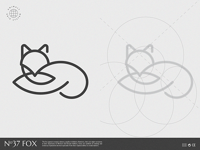 fox animal animal logo animals brand creative design fox fox logo grid design grid logo grid system identity illustrator logo vector