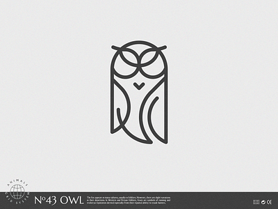 owl brand creative design grid grid design grid system identity illustrator logo owl owl logo vector