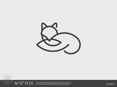 dribbble fox animal animal logo brand branding creative design fox fox logo grid grid design grid system grids identity illustrator logo vector