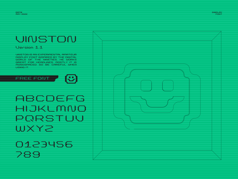 Vinston - display font