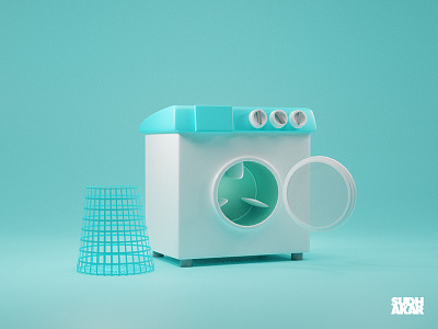 வாஷிங் மெஷின் (Washing Machine) 3d 3d models illustration washing machine