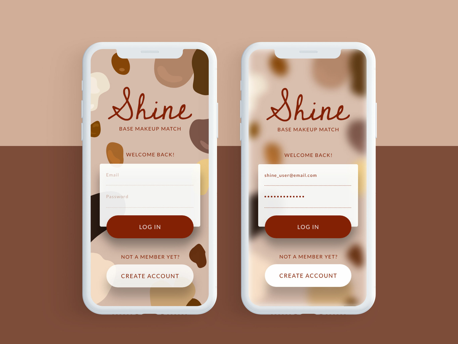 Daily UI 001 Base Makeup Matching APP by Yachiyo Furugen on Dribbble