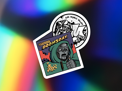 MF Doom Holographic Sticker