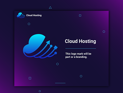 Cloud Hosting logo clen cloud clouds graphic deisgn logo logo design unique