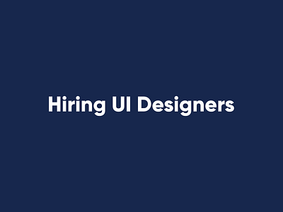 Hiring UI Designers for Seahawk Studios branding design hiring icon identity jobs logo logo design logodesign typography ui ux web website