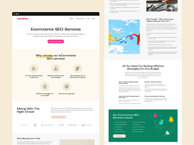 Salesbloom - Service clean consultant ecommerce layout marketing marketing agency seo seo agency service ui ux ui design web design website