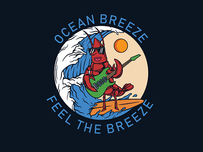 ocean breeze album cover apparel art artwork branding clothing design graphic design illustration logo music t shirt design vector vector art