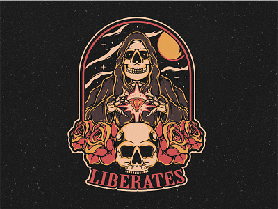 Liberates album cover apparel art artwork branding clothing design graphic design illustration logo skull t shirt design vector vector art