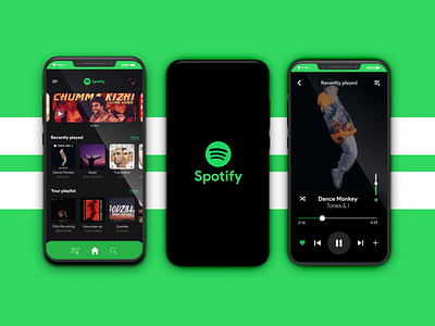 Spotify_Redesign adobexd app design colorful design spotify uidesign uxdesign