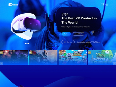 VRworld app design illustration ui website