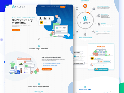 Fillbox app design illustration illustrator online shopping ui web website