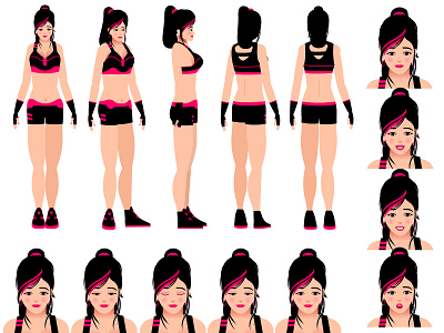 Animate cc fitness female character design tutorial