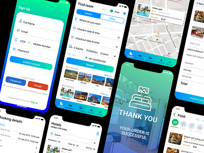 Hotel booking app UIUX design tutorial