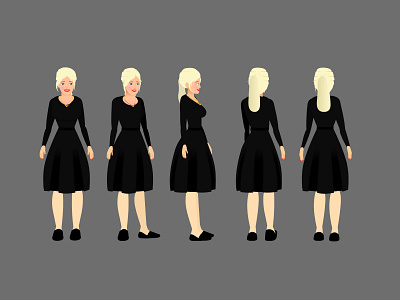Beautiful girl character design for animate CC animation 2d animation for beginners adobe animate adobe character animator animate animate cc animate cc character rigging catoon animation tutorials character animation character animator character turn arounds character turnarounds draw with jazza character design flash animation tutorials