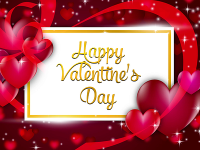 Happy Valentines Day Special Greeting Design