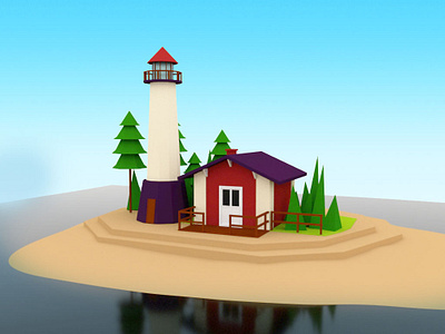 learn to create lowpoly Island in maya 3d arnold materials in maya arttutor concept art environment in maya house modeling in maya light house modeling in maya lighting in maya maya basics maya modeling maya modeling for beginners painting in photoshop rarnold rendering in maya render settings in maya trees modeling in maya working with materials in maya