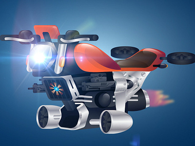 Adobe Illustrator Tutorial: sci-fi hover bike concept design adobe illustrator advanced illustrator tutorials concept art drawing graphics designer tutorials how to how to create in illustrator how to make vector logos illustrations illustrator tutorial jet bike logo design logo design tutorials product design science fiction shutterstock uiux design tutorials vehicle design