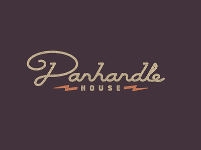 Panhandle House Recording Studio Rebrand logo script wordmark