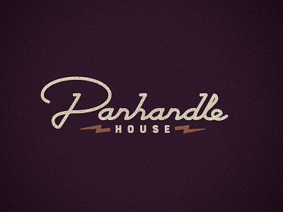 Panhandle House Recording Studio Rebrand- Revision logo script wordmark