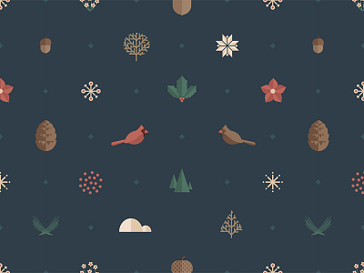 Winter Pattern christmas icon illustrator pattern seamless snow vector winter