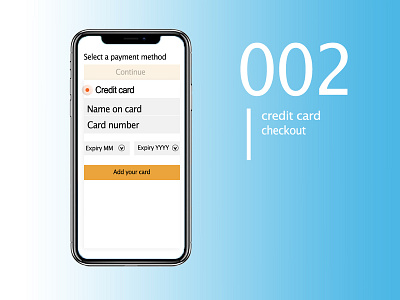 Credit Card Checkout daily ui 002 dailyui