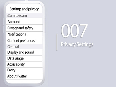 Settings privacy settings