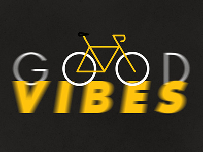 Good Vibes bicycle bike good vibes yellow