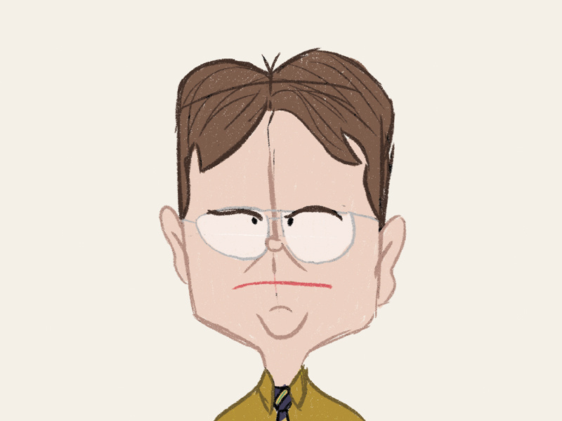 Dwight Schrute Outline