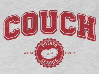 Couch Potato League typography