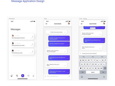 Message App UI Design in Sketch chatapp reactjs ux uxengineer